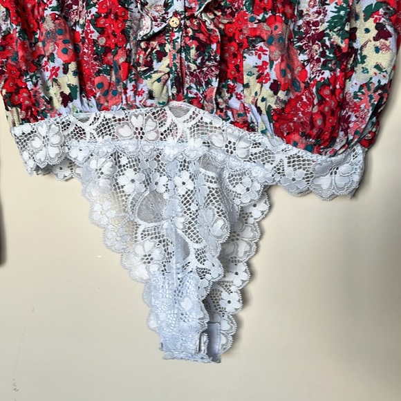 NWT FP Free People Intimately Heat Wave Bodysuit in Rose Garden | Revolve - Picture 9 of 14